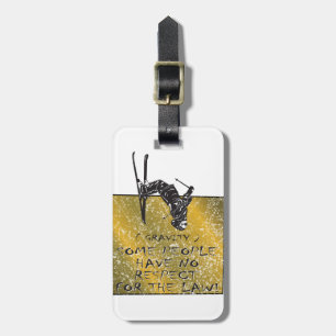 Gravity Skier Luggage Tag