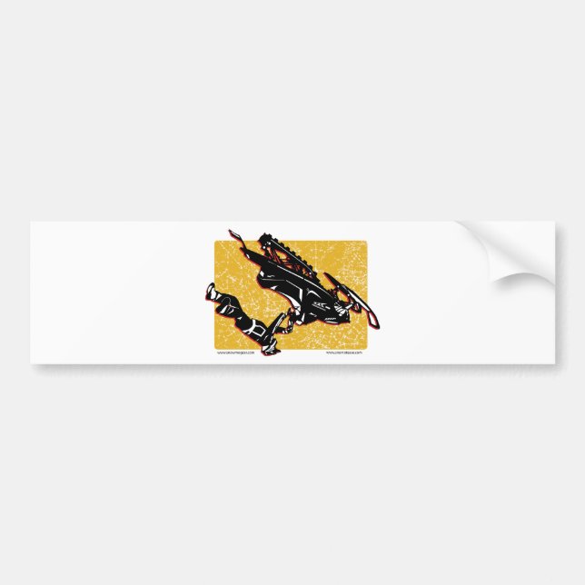 GRAVITY-SLED-in-Yellow Bumper Sticker (Front)