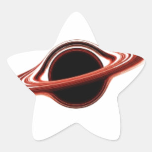 Gravity-Style Black Hole Logo T-Shirt Star Sticker