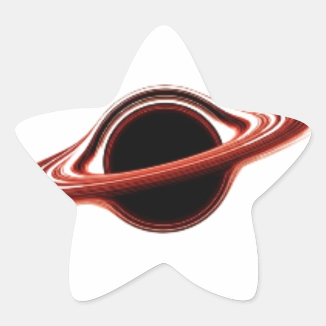 Gravity-Style Black Hole Logo T-Shirt Star Sticker (Front)