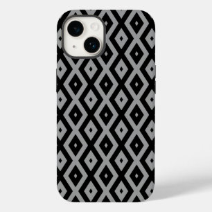 Gray and black diamond pattern Case-Mate iPhone 14 case