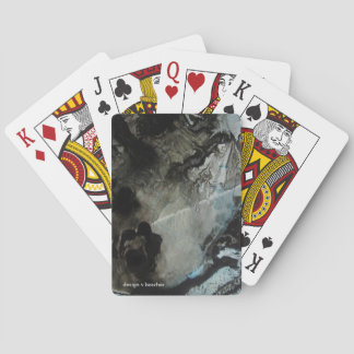 GRAY AND BLUE INK DESIGN PLAYING CARDS