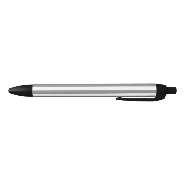 Gray and white candy stripes black ink pen (Bottom)