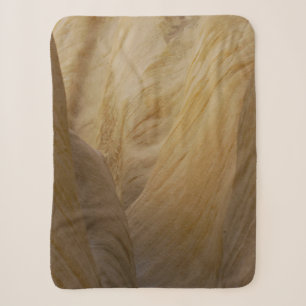 Gray and yellow stone sherpa blanket