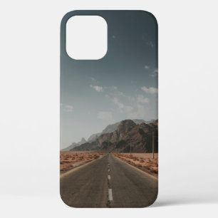 GRAY ASPHALT ROAD iPhone 12 CASE