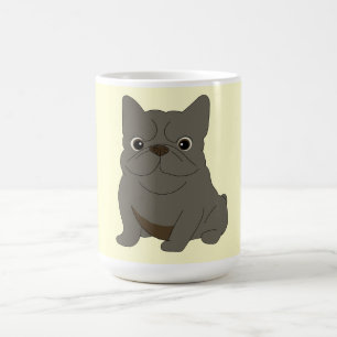 Gray Baby French Bulldog, Cream, Coffee Mug