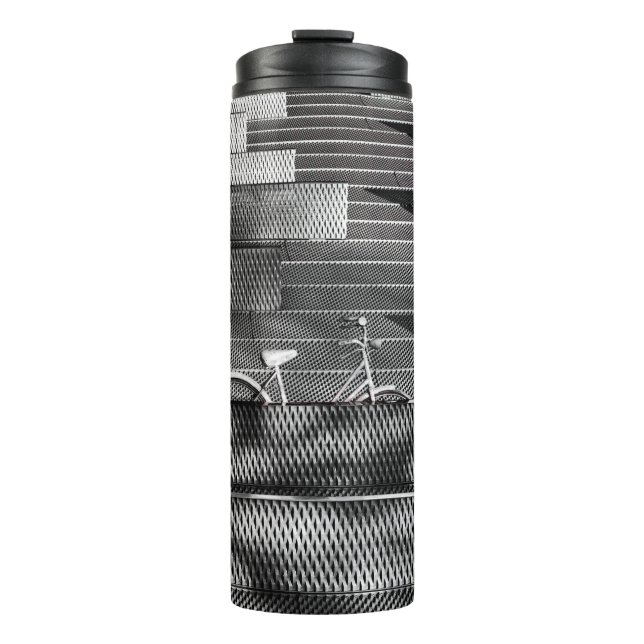 GRAY BICYCLE THERMAL TUMBLER (Front)