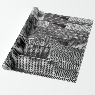 GRAY BICYCLE WRAPPING PAPER
