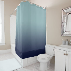 Gray-blue gradient. shower curtain