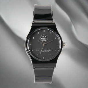 Gray Business Logo l Professional Promotional Watch