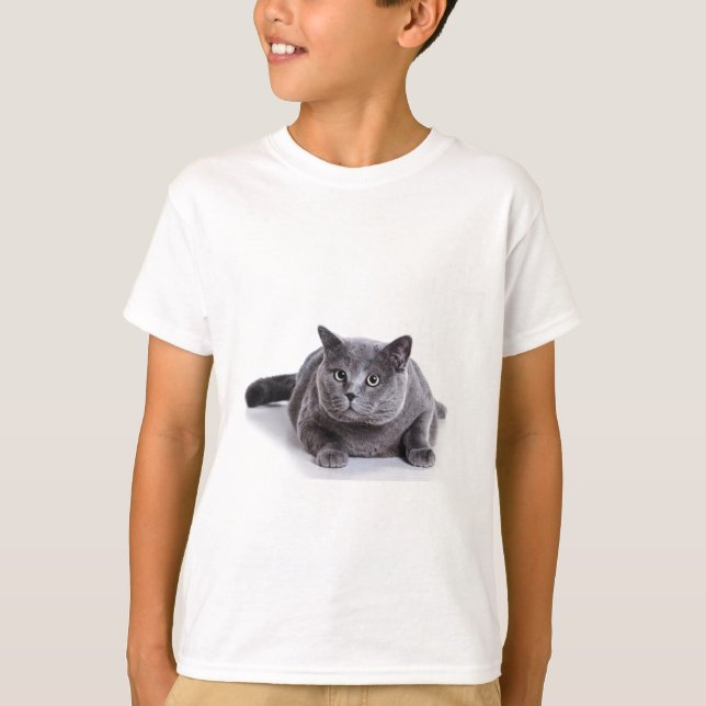 Gray Cat T-Shirt (Front)