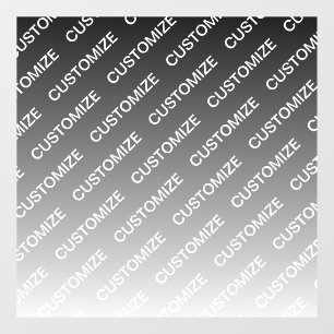 Gray (changeable color) Ombre & Text Pattern