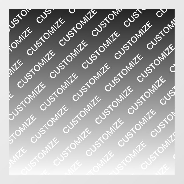 Gray (changeable color) Ombre & Text Pattern (Sheet)