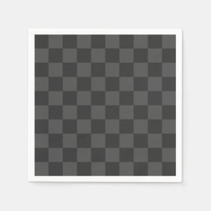 Gray Checkerboard Napkin