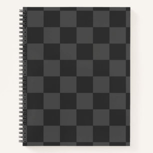 Gray Checkerboard Notebook