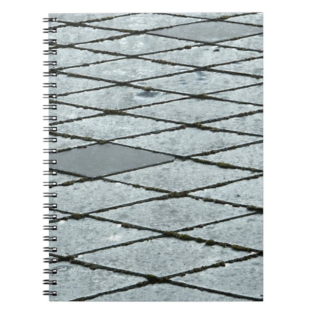 Gray concrete pavement notebook (Front)