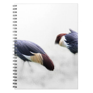gray-crowned-crane spiral notebook