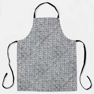 Gray Diamond Plate Workshop Apron