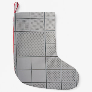 Gray digital small christmas stocking