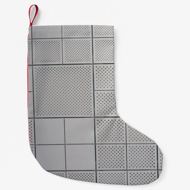 Gray digital small christmas stocking (Front)