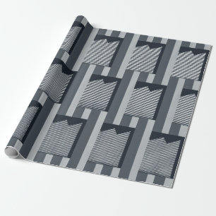 Gray digital wallpaper wrapping paper