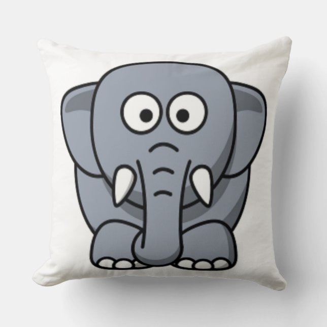 GRAY ELEPHANT CUSHION (Front)