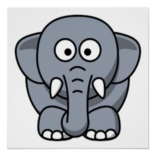 GRAY ELEPHANT POSTER (Front)