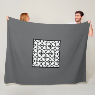 Gray Fashion Large Fleece Blanket