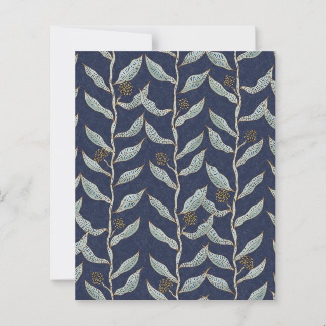 Gray floral vines  (Front)
