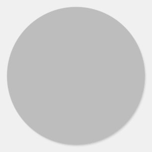 GRAY FOG Pop of Colour You Personalise Gift Classic Round Sticker