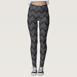 Gray Geometry Leggings