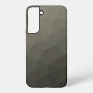 Gray green army military gradient geometric mesh samsung galaxy case