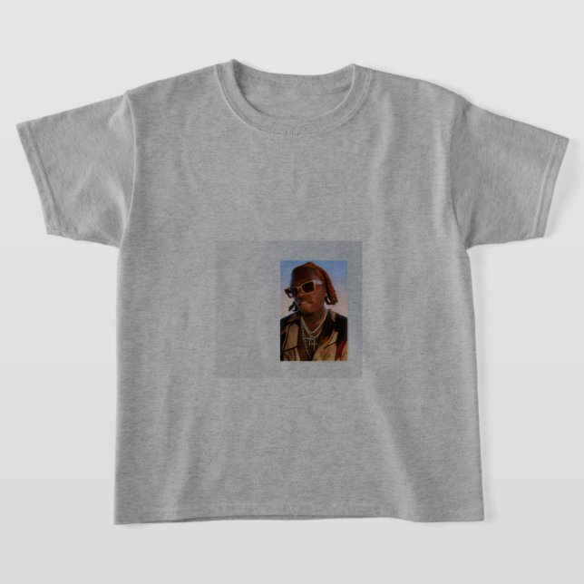 Gray Gunna Wunna T - Shirt for Boys  (Laydown)