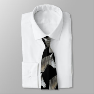 Gray Horse Tie