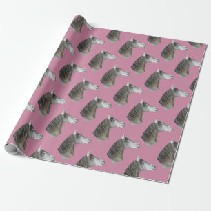 Gray Horse Wrapping Paper