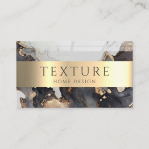 Gray Ink Pattern Marble Texture Stone Pattern Business Card