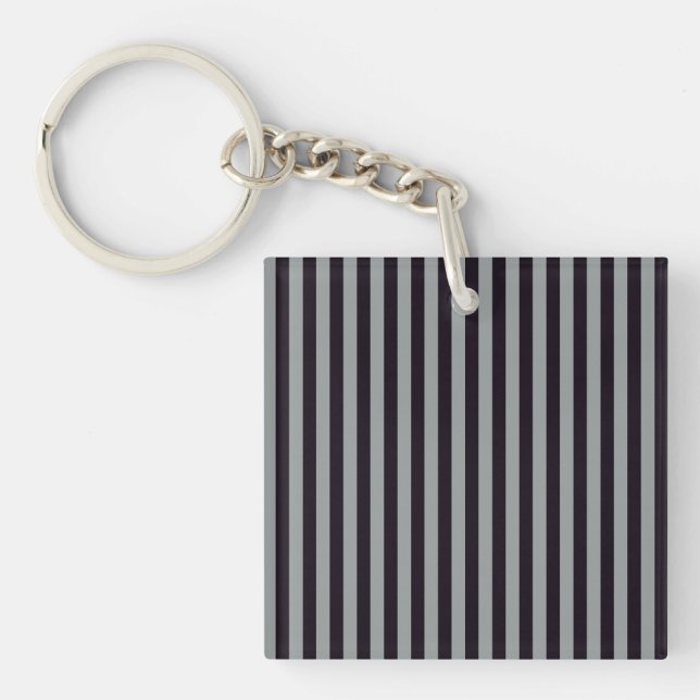 gray jaguar stripes key ring (Front)