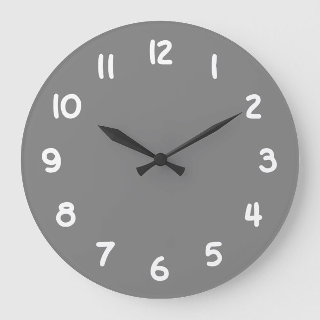 Gray Large Clock (Front)