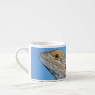 Gray Lizard and half moon Espresso Cup