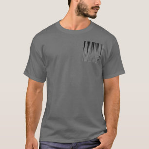 Gray man T-shirt in grunge style