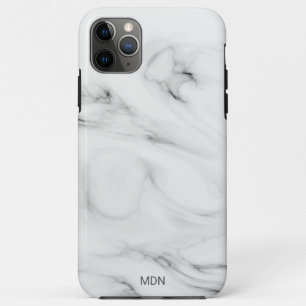 Gray Marble Geode with Monogram Case-Mate iPhone Case