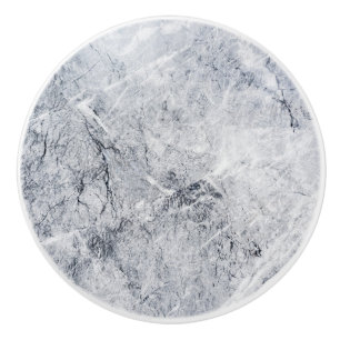 Gray marble with white drawer handle, door knob