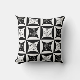 Gray Matter in the Hole in the Barn Door Cushion