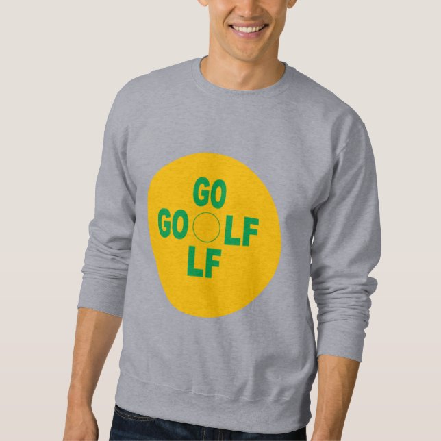 Gray men's SPORT GOLF sweatshirt (Front)