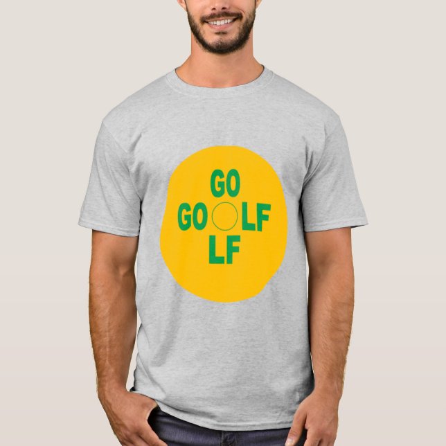 Gray men's SPORT GOLF T-shirt (Front)