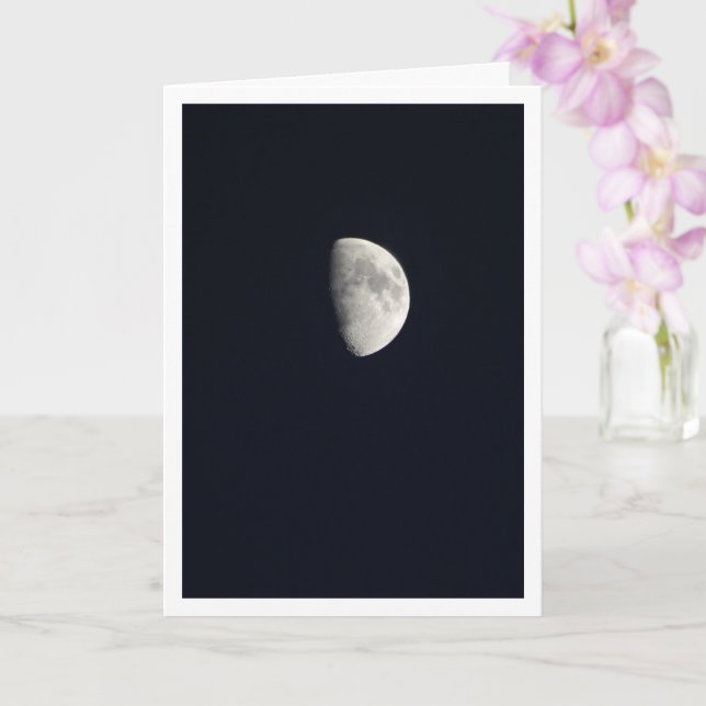 Gray Moon Landscape Card (Orchid)
