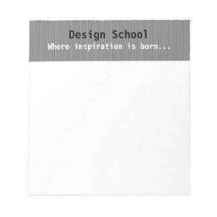 Gray Patterned Business Notepad