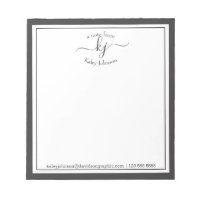 Gray Personalized | From The Desk Of Notepad