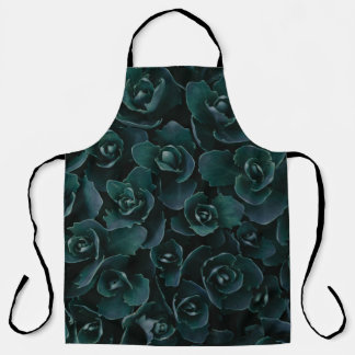 GRAY PETAL FLOWER IN BLOOM APRON