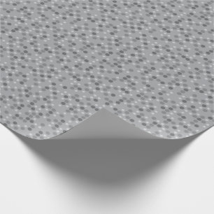 Gray Polka Dots Wrapping Paper